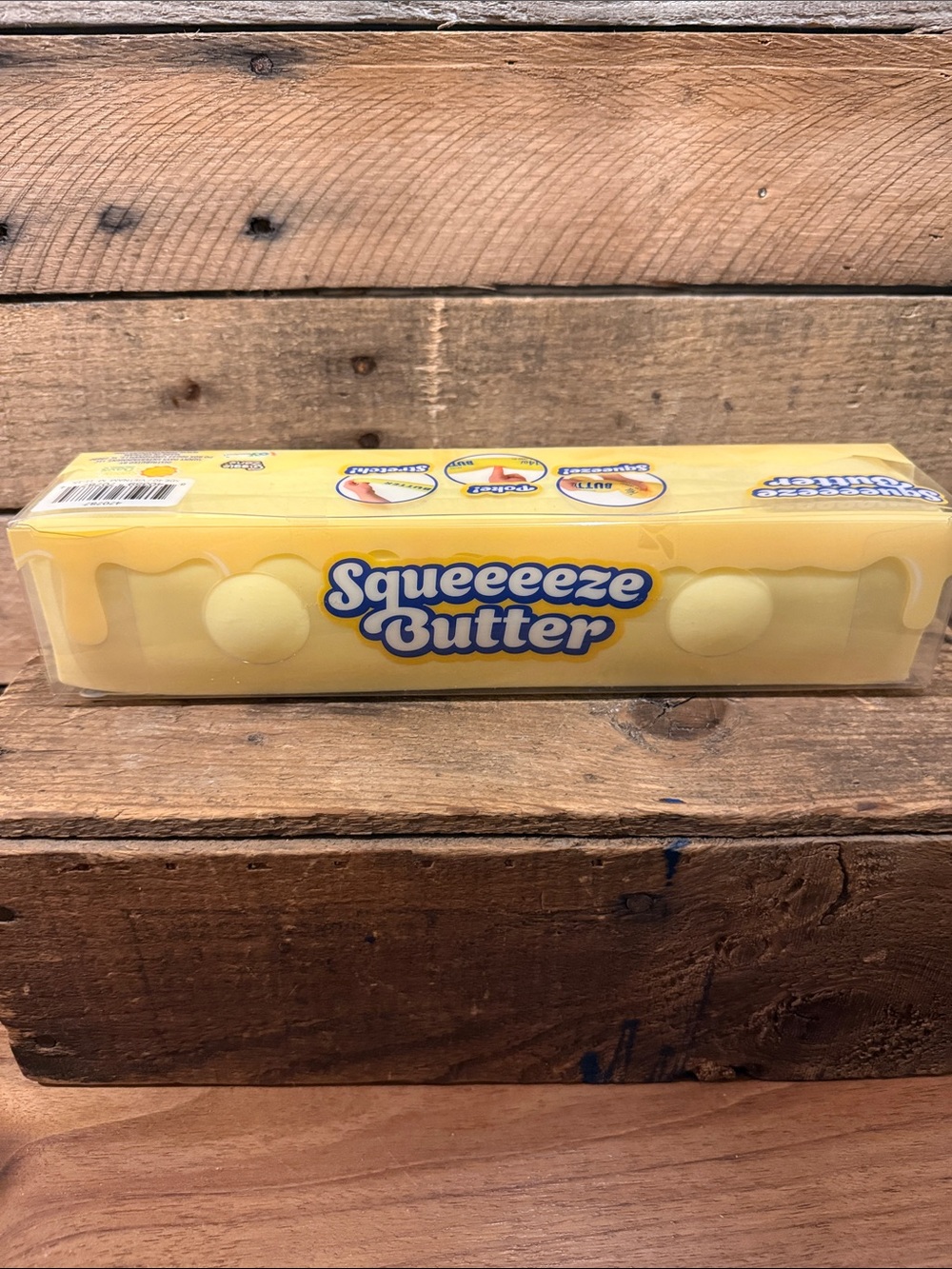 Yellow Kids Toy - Squeeezeable Play Butter